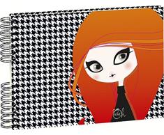 Exacompta Album Photos Carton à Spirales 50 Pages Ivoire Gigi Oh 32 x 22 cm