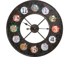 Kare Horloge Murale Vintage Multicolore 70 cm