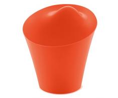 koziol corbeille à papiers Ba Ba Bin, thermoplastique, rouge orange, 36,1 x 36,4 x 39,2 cm
