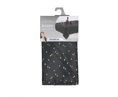 douceur dintérieur nappe rectangle 150x300cm safina noir/or