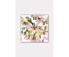 Bonamaison Horloge Murale en MDF, Multicolore, 30 x 30 cm