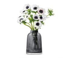 LSA International plissÃ© Vase H20Â cm Gris