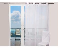 Soleil docre Panama Voilage en Coton avec oeillets 140x240 cm Panama Coton Blanc