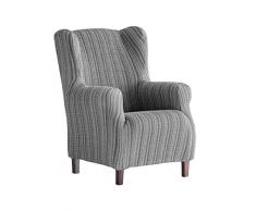 Martina Home Mejico Housse de Fauteuil élastique À Oreilles 33x42x8 cm Gris