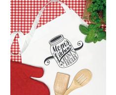 Dimensions Kit Point De Croix ImprimÃ©, Tablier Cuisine De Maman