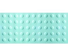 Gerson W16761 Tapis Antidérapant pour Baignoire Bleu Turquoise 75 x 35 cm