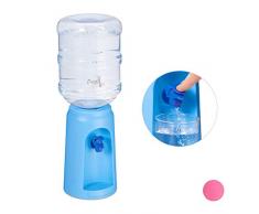 Relaxdays 10027938_45, Distributeur dâEau avec rÃ©servoir et Robinet, Fontaine de Bureau, 4,5 l Plastique, H x D: 47,5 x 17 cm, Bleu, PP, 1 Ã©lÃ©ment