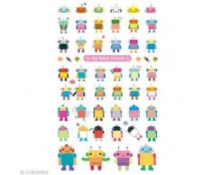 Toga SFG31 Robots Planche de sticker Plastique/Epoxy Multicolore 9,5 x 18,5 x 0,2 cm