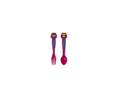 Atosa - 15136 - BL. Set Deux Couverts FC Barcelone en Plastique