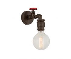 Homemania 8698522547084 Lampe Mural, Couleur Marron FoncÃ©, en MÃ©tal-Pour La Maison, Bureau, SÃ©jour, Chambre, Taille unique
