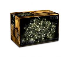 200 LED Guirlande Lumineuse blanc chaud avec 8 Jeux de LumiÃ¨re 30m + 10m Conduits NoÃ«l ExtÃ©rieur IntÃ©rieur