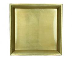 J. Kersten BV Assiette en Plastique DorÃ© 29 x 29 x 2 cm