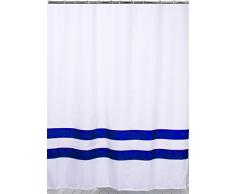 Papillon Rideau de Douche en Textile Faisceau, Polyester, Bleu, 0.1Â x 180Â x 200Â cm