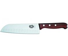Victorinox 6.8520.17G Couteau Santoku avec alvéolée, Acier Inoxydable, Brun, 30 x 5 x 5 cm