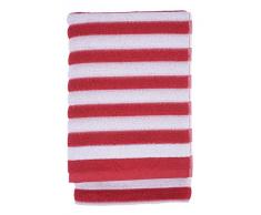 Finlayson De reiluraita Serviette de Bain Serviette de Bain, Coton, Rouge/Blanc, 70Â x 150Â cm