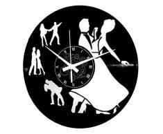 Horloge Murale en Vinyle Cadeau Fait Main DÃ©corations Pour la Maison Home Office Danse de Salon Dancer Salle de Bal