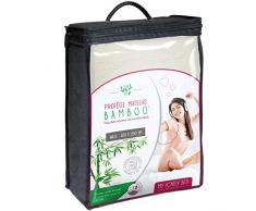 My Lovely Bed - ProtÃ¨ge Matelas 180x200 cm | AlÃ¨se Bamboo : Soyeux et Confortable | Aspect AÃ©rÃ© et Silencieux - Doux et Absorbant - Compatible Grands Bonnets
