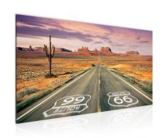 Tableau decoration murale Grand Canyon Route 66 - XXL Impression sur Toile Salon Appartment 1 Parties - prÃªt Ã accrocher - 611312a