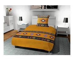 240x220x1 cm Marron Intemporel Parure Housse de Couette en Coton 57 Fils//cm2 240x220 cm Forest Automne par Soleil docre Polyester