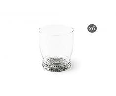 Excelsa Noir BohÃ¨me Lot de 6Â verres Ã eau verre