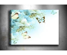 Bonamaison Peinture sur toile, multicolore, 50 x 70 cm - Conçu et fabriqué en Turquie