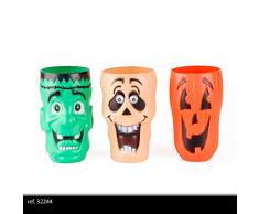 Urban living 32244 Gobelet en Plastique spÃ©cial Halloween, Multicolore, Taille Unique