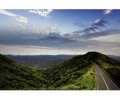 Papier Peint déco poster LANDSCAPE ROAD 3 x 2,70 m | Déco et photo murale XXL Qualité HD Scenolia