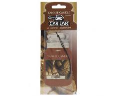 Yankee Candle 1024908E Bougie parfumée en Cuir Voiture, Marron, 7.8 x 19.5 x 0.7 cm