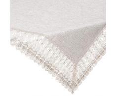 Eurofirany Chemin de Table en Verre trempÃ© Naturel 85 x 85 cm