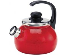 Ibili 961920 Bouilloire Sifflante Korinto 2 l en acier Ã©maillÃ© vitrifiÃ©