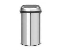 Brabantia 484506 Poubelle Touch Bin, 60 L - Inox Mat anti-trace de doigt