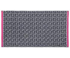 Joules Geo Serviette de Bain 100% Coton peignÃ© 550 g/mÂ² Bleu Marine 70 x 130 cm