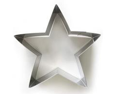 Guardini 15800 Ricorrenze, Moule pour Quatre Quarts, Ãtoile de NoÃ«l, en Acier INOX, Couleur Argent