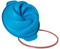 Silikomart 24.182.40.0065 SFT182 F&F Moule Forme Vertigo Silicone Bleu Sarcelle