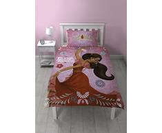 Disney Elena dâAvalor Housse de Couette, Coton Polyester, Rose, Lit Simple