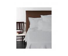 VISION Drap Plat Rouge perle-240x300cm-100, Coton, Gris Perle, 270 x 300cm