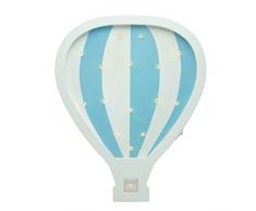 Pauleen 48049 Lovely Balloon Murale montgolfiÃ¨re Lampe LED pour Chambre denfant sans cÃ¢ble, avec Interrupteur Ã Bascule, Bois, 0.4 W