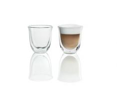 Delonghi 5513214601Pack de 2 Verre à cappuccino isolé