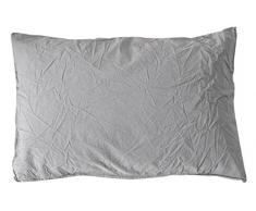 Vent du sud Taie doreiller Coton - Gris (Acier) - 70x50 cm