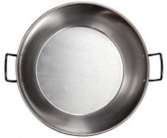 Vaello Campos S.L. 436 POELE Profonde avec ANSES Acier Poli 36CM, Noir, 36 cm