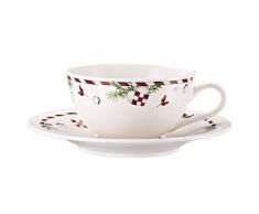Hutschenreuther 02460-725492-14770 Paire Tasse Kombi, Porcelaine, Multicolore, 18,5 x 18,5 x 9 cm