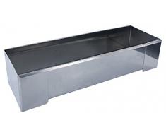 Lily cook KP5344 Moule Ã bÃ»che carrÃ©, INOX, Argent, 30,5 x 10 x 7,3 cm