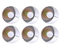 FOLLIET 6 Sous Tasses à Café Elliptik