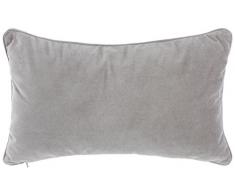HomeMaison Coussin Uni Déhoussable, Polyester, Gris, 50x30 cm