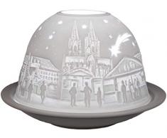 Räder Parfums Cadeau Objet GmbH Cologne Photophore, Porcelaine, Blanc, 12 x 12 x 8 cm