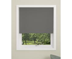 DEBEL - Mini Store dÃ©roulant 100% Polyester Uni - 100Â x 150Â cm - Noir, Tissu, Gris, 100 x 175 cm