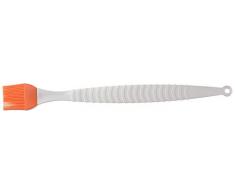 silikomart 70.050.72.0001 Manche en Plastique Blanche et Pinceau en Silicone, Orange, 0,8 x 3,9 x 34 cm