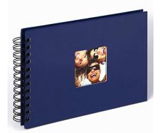Walther, Fun, Album de Photo à spirales, SA-109-L, 23x17 cm, 40 Pages Noires, Bleu
