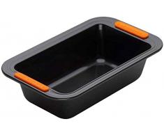 Le Creuset 94100329000000 Moule à Cake Anti-Adhérent, Rectangulaire, sans PFOA, Résistant au Levain, Anthracite/Orange