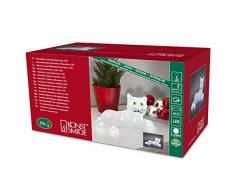 Konstsmide 6193-203 Eclairage Chat Acrylique sur Pile 20 LEDs Blanc